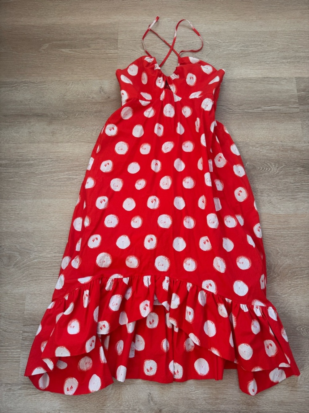 Plenty by Tracy Reese Halter Ruffle High-Low Dress Size S